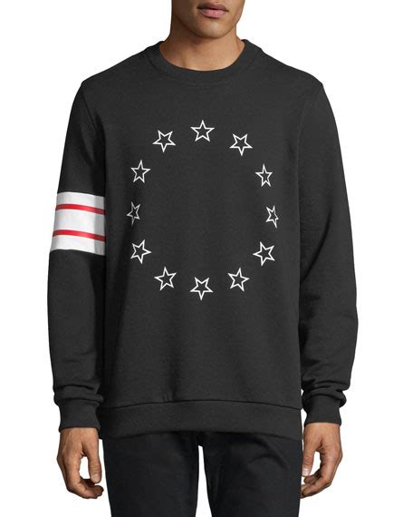 Givenchy Stars & Stripes Cotton Fleece Sweatshirt 